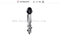 Клапан двустороннего уплотнения SS316L санитарный с клапанами головы/Donjoy Mixproof контроля