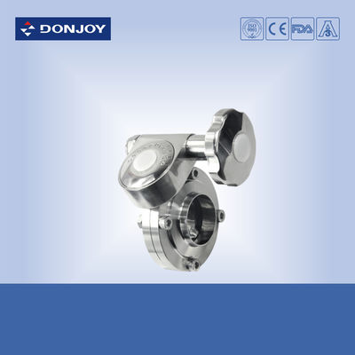 Donjoy Stianless Steel Manual Fine Tuning Sanitary Butterfly Valves