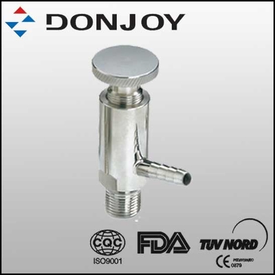 Manual Sanitary Sample Valve  Thread Connection Ra≤0.8μm / Ra≤0.5μm