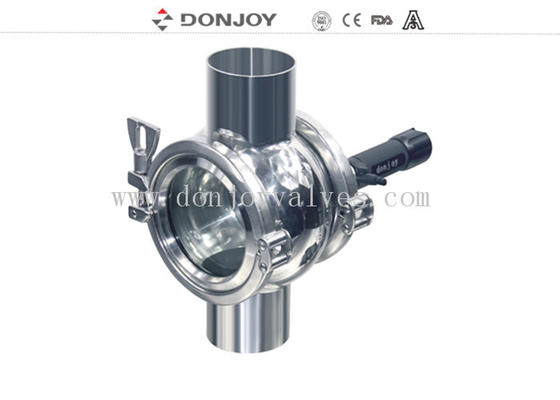 Sus304 Sanitary Sight Glass With Ac110v Light Zero Dead Angle