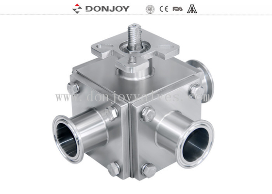 T / L type Manual  Sanitary Ball Valve with  plastic handle