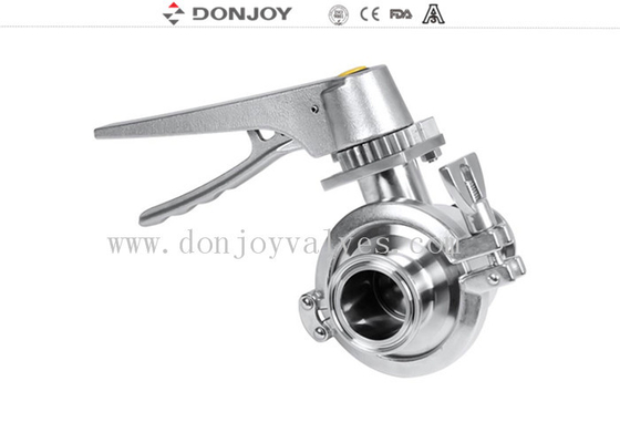 EPDM Seal DN300 Sanitary 10 Inch SS Clamp Butterfly Valves