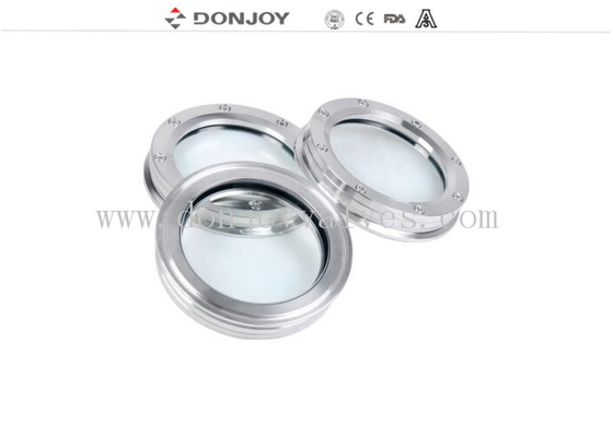 SS316L Clamp Flanged Stainless Steel Sight Glass DIN100 For Pharmaceutical